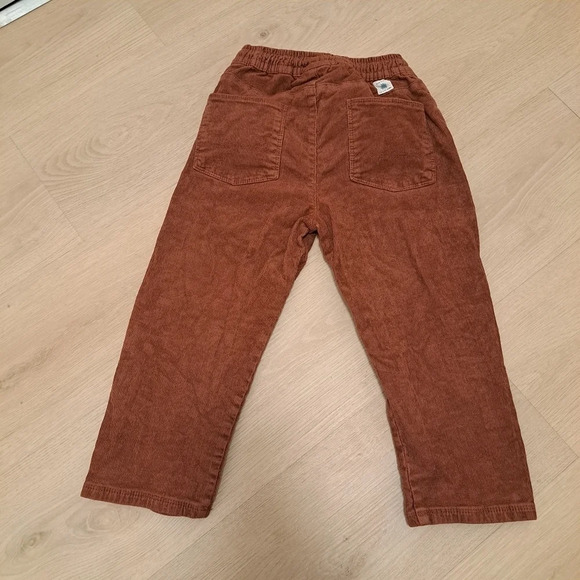 Zara Kids Burnt Orange Brown Corduroy Pants Size 4-5 Years - Picture 2 of 6